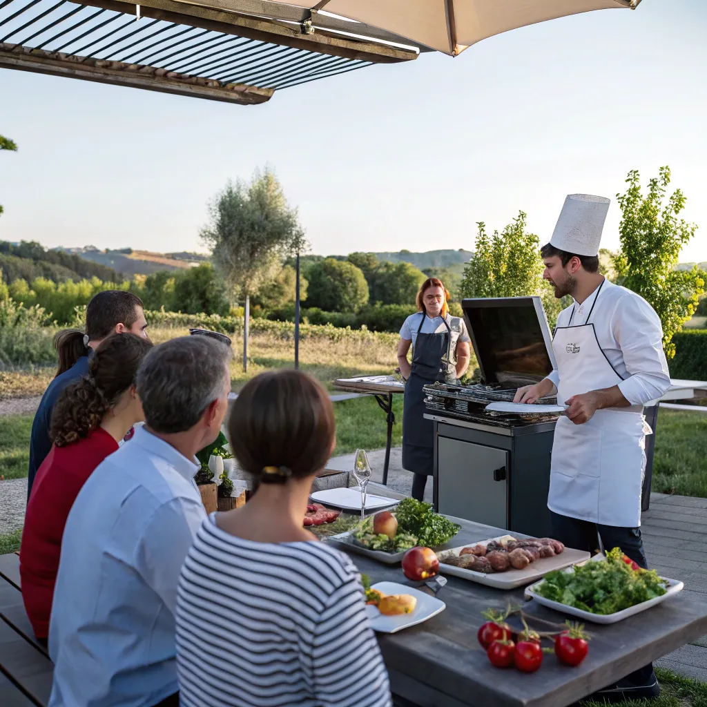 Gourmet grilling class